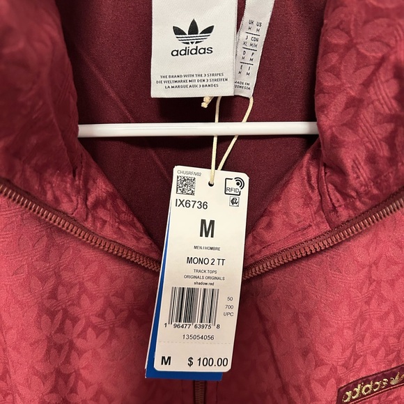 Adidas Originals Monogram Plush Velour Track Jacket - Picture 6 of 7